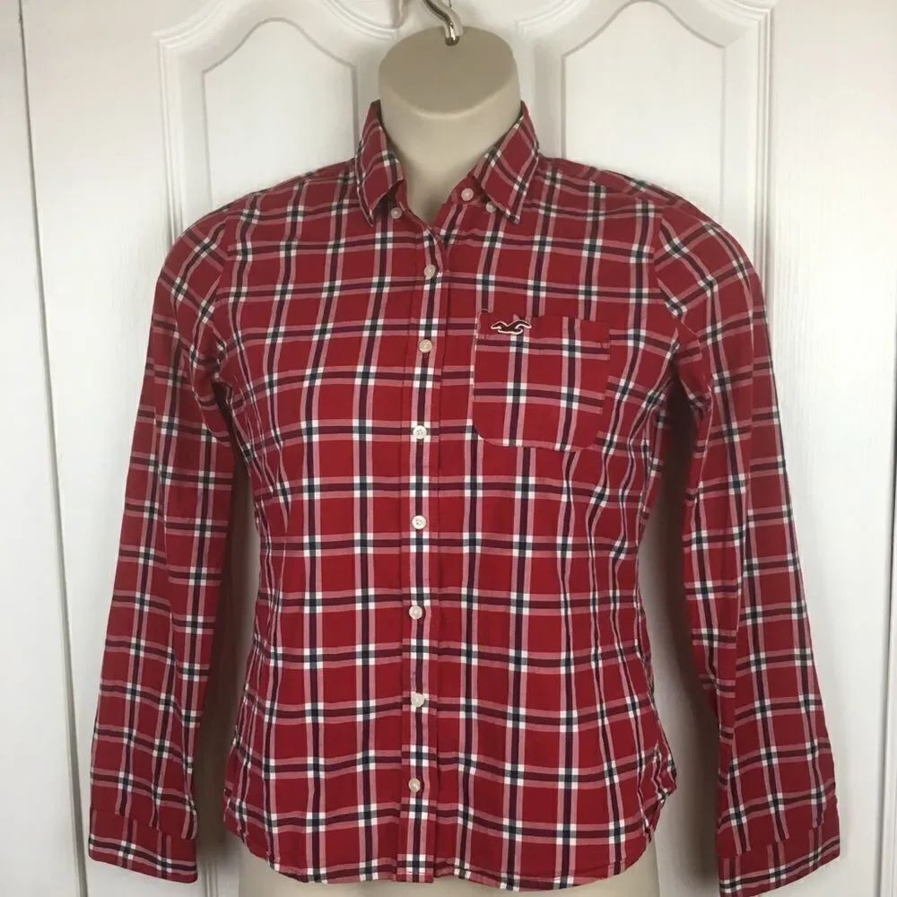 Hollister Plaid Button Down Shirt